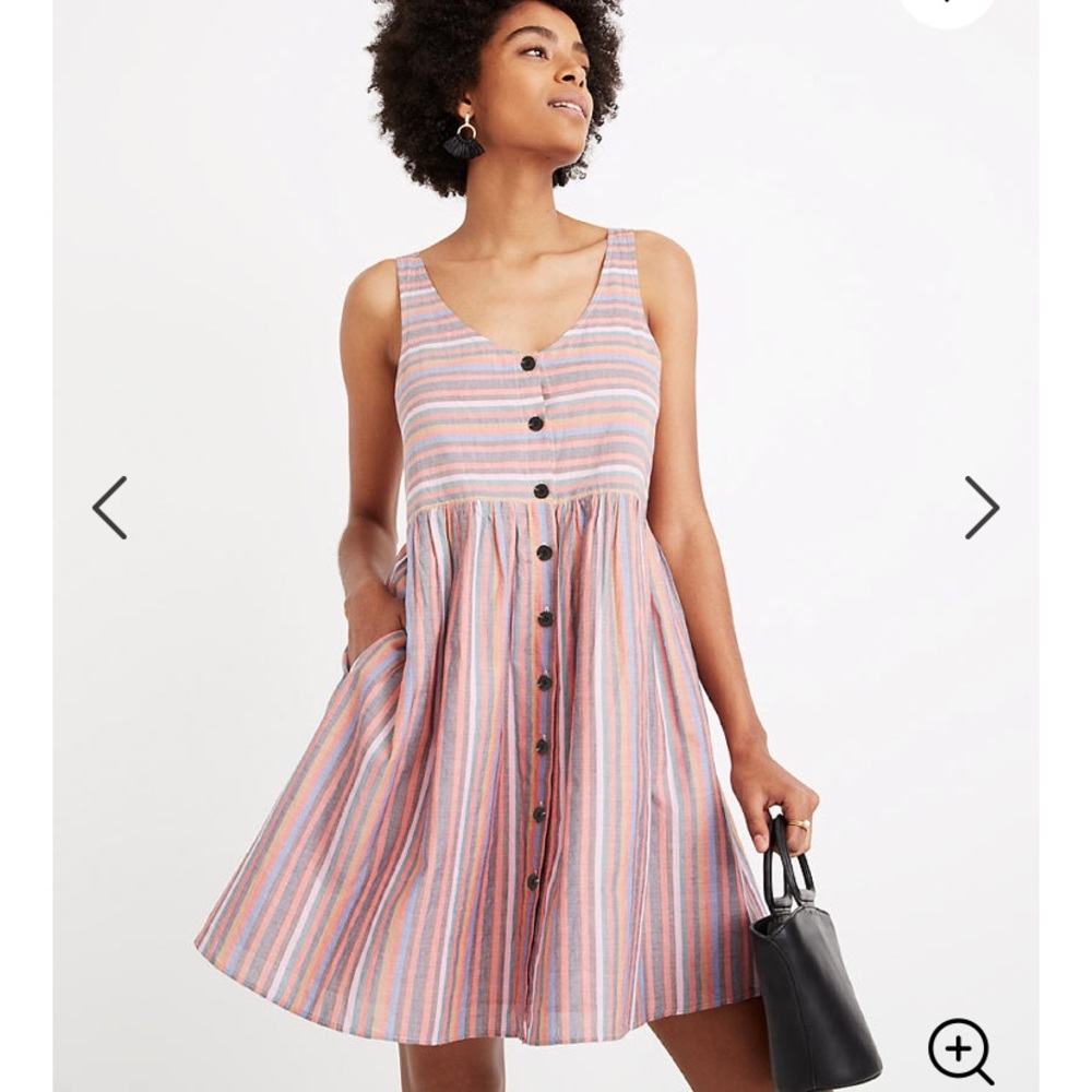 Madewell Rainbow Stripe Dress